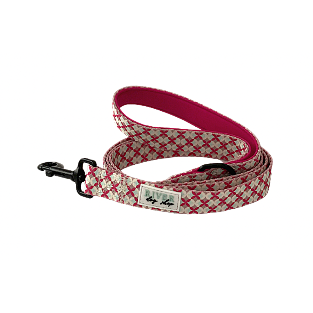 Dog Leash | Size: Large | Pink Pattern
