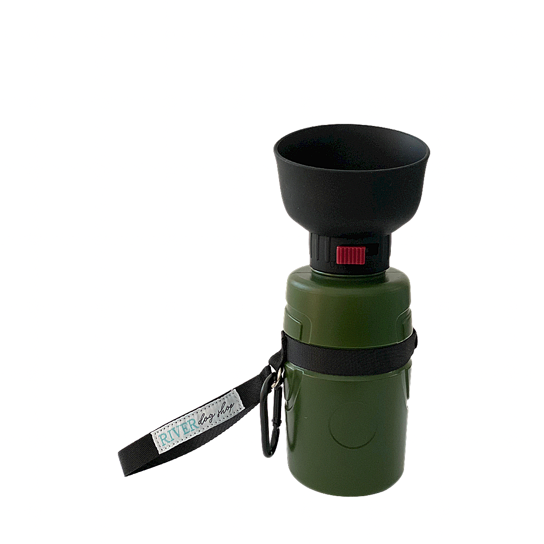 Collapsible Pet Water Bottle - Army Green